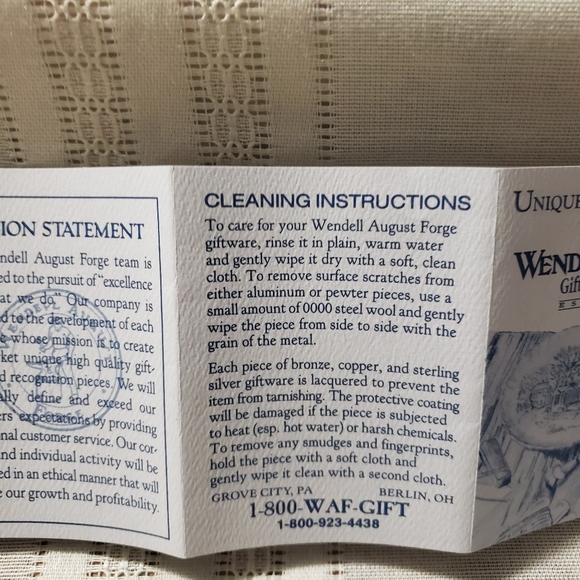 Beautiful Vintage 1986 Wendell August Forge Teddy Bear Forged Aluminum Ornament - Picture 9 of 16